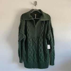 Free People Driftwood Cable Polo